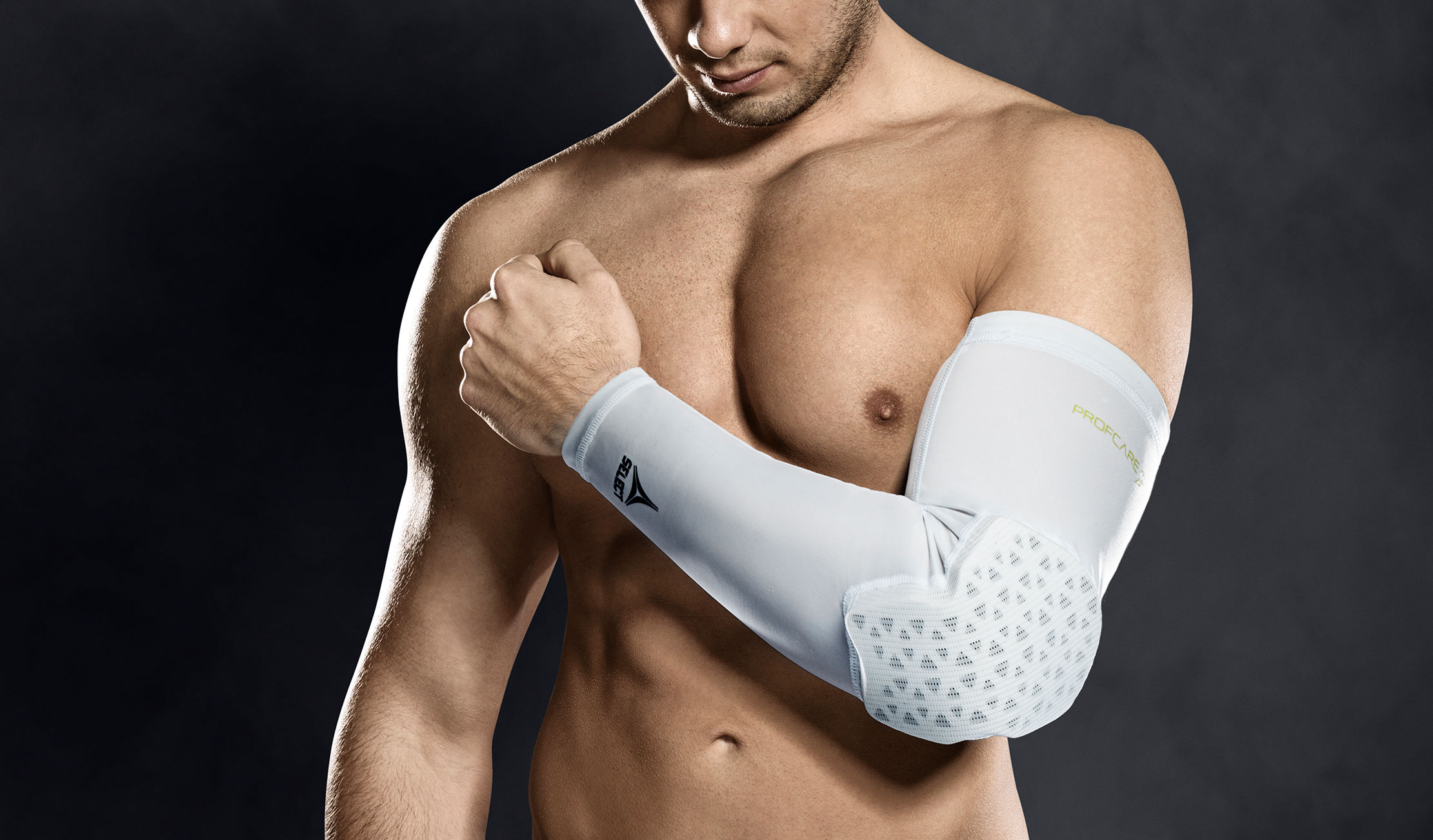 compression_elbow_support_long_white_model
