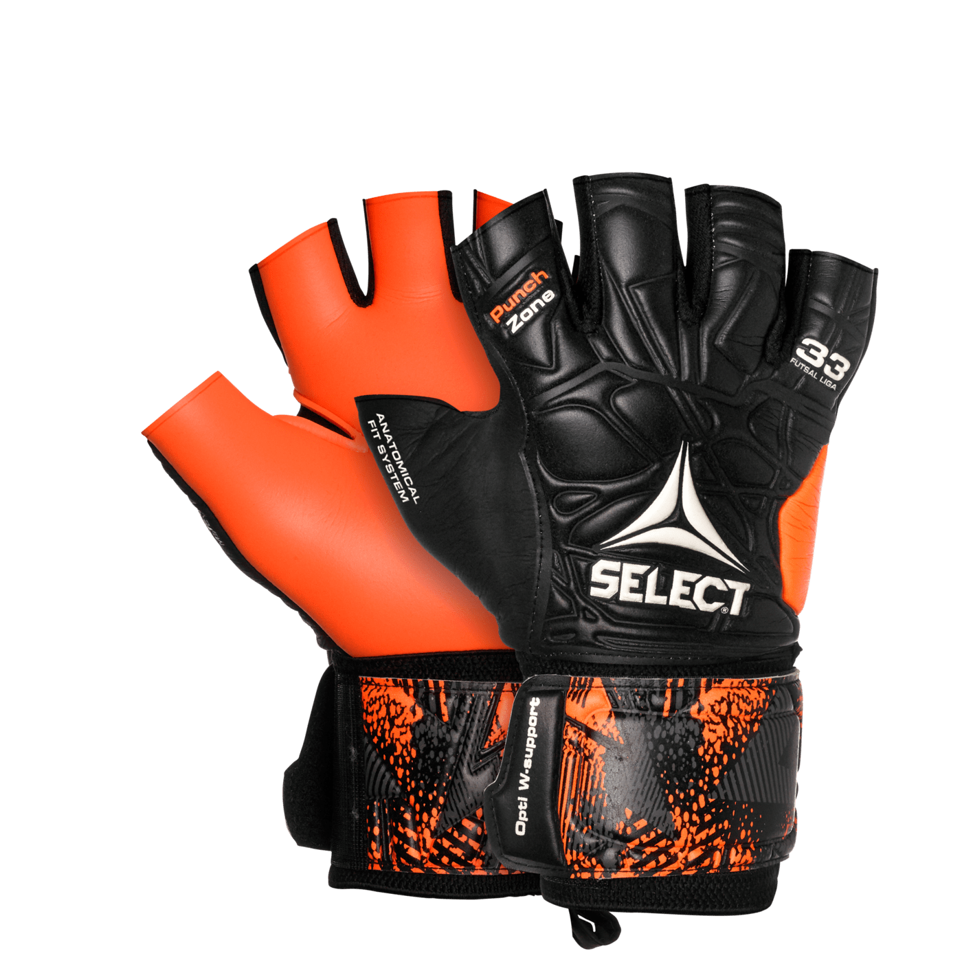 500051_black_Goalkeeper_gloves_33 Futsal Liga_orange
